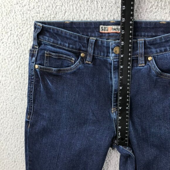 5.11 TACTICAL Womens Size 8 Short BRITTA Slim Leg Dark Wash Stretch Denim Jeans - Picture 11 of 15